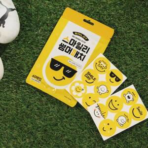 스마일럿 스마일리 썸머패치 모기퇴치 날벌레 기피제 스티커 해충방지 천연오일 캠핑 등산 24시간지속