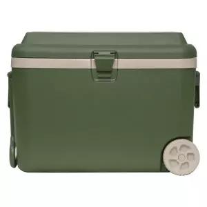 바퀴형 아이스박스 50리터 그린 39x60x44cm 대용량 캠핑 낚시 하드쿨러 아이스쿨러