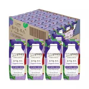 [매일] 상하목장 유기농주스 사과블루베리케일 125ml 24팩