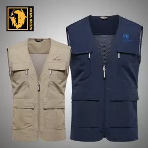 [블랙야크] 등산조끼 여름 작업조끼 망사 등산 낚시