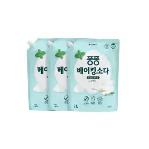 퐁퐁 주방세제 베이킹소다 2L 리필 3개