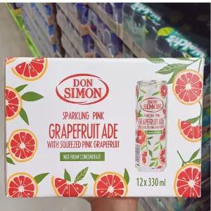 DONSIMON 스파클링에이드 자몽 330ml 24캔