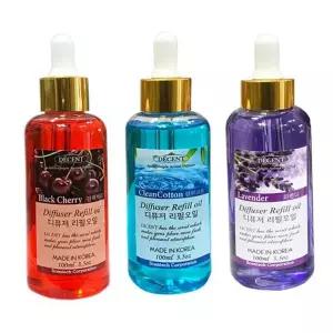 디퓨저 리필 사무실 천연 오일 실내 방향제 향기 발향 자동차방향제 클린코튼 차량용 애플향 주방 레몬