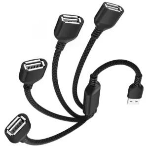 골제로 충전기 블랙 케이블 충전 분배기 Usb