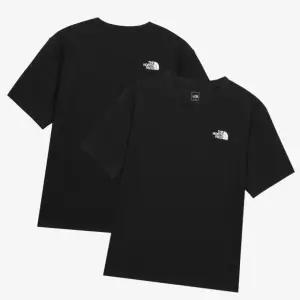 [매장판] 노스페이스 반팔티 남성 캐주얼 코튼 베이직 티셔츠 블랙 NT7US03A