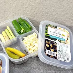 밀폐용기 1개 4구 투명 4칸 반찬통 소품 보관