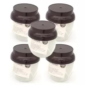 (500ml 5매 1세트) 장독대 보관 용기/옹기/항아리/된장/고추장/플라스틱/단지/그릇/장항아리/꿀항아리/김장