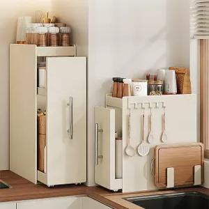 주방 슬라이딩 양념선반 수납장 보관함 정리대 조미료선반