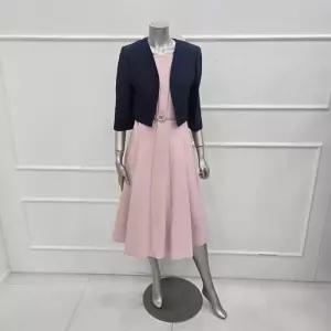 [미니멈]MYAAWO2391PK 실크 자켓형 플레어 원피스