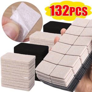 펠트 의자 다리 패드 원형 직사각형 DIY 셀프 접착 가구 테이블 바닥 보호 무소음 논슬립 매트