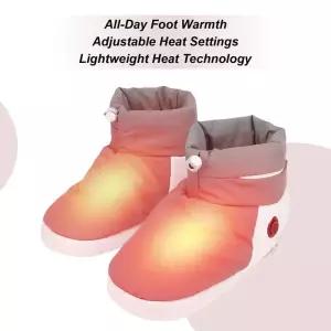 풋워머 발난로 온열기 겨울 USB 전기 난방 신발 여성 남성용 플러시 발 워머 세탁 실내외