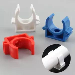 파이프브라켓 U형 PVC 파이프 클램프 커넥터 거치대 16mm 20mm 튜브 워터 호스 정원 100개백