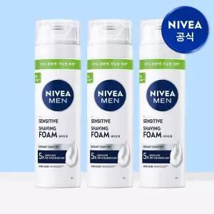 니베아 맨 센서티브 쉐이빙 폼 200ml 3개