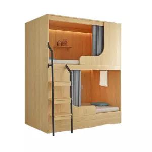 성인원목2층침대 기숙사 이층침대 복층 사다리 원룸 고시원 벙커 수련원