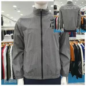 [디즈니골프]남성용 SS 잔책크무늬 바람막이점퍼 DO1MJB005BK_GN