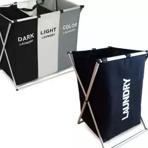 빨래 분리수거함 이동식 분리형 대용량 접이식 빨래 바구니 바스켓 수납 빨래함 수납함