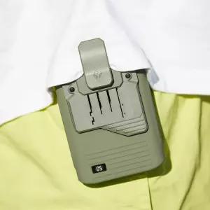 크레모아 클립팬 슬라이드 무선 캠핑 휴대용 탁상용 소형 허리 목 바디 벨트 충전식 BLDC 저소음 선풍기