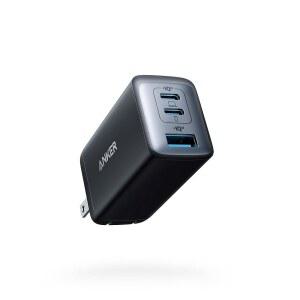 Anker 충전기 Pro /Air 갤럭시 S20 Dell XPS 13 노트 20 / 10+ 17 시리즈 스팀 덱 등을 위한 65W 3포트 고속 컴팩트 폴더블 USB C 블록