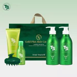 [TS트릴리온]TS골드플러스 헤어케어세트 1박스(골드플러스TS샴푸500g*2개+프리미엄TS샴푸100g*1개+프리...