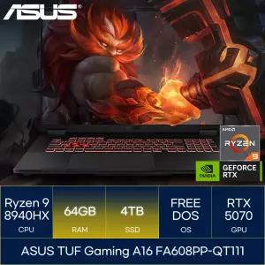 ASUS TUF Gaming A16 FA608PP-QT111 (RAM 64GB_SSD 4TB)_마우스+장패드+백팩증정 AN