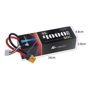 14.8V 60C 4000mAh 4S 리포 배터리 (딘스 T 플러그 포함) 하드케이스 RC 자동차 보트 헬리콥터 비행기 레이
