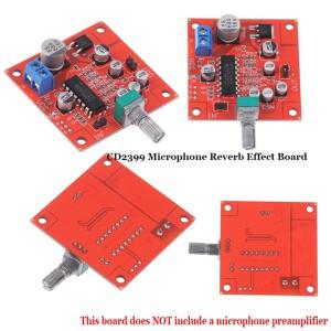 CD2399 마이크 리버브 효과 보드 노래방 에코 모듈프리앰프 없음, DC 6-15V 입력 YY26
