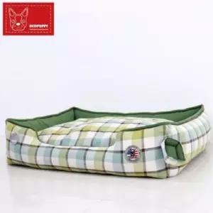 강아지마약방석 레드퍼피 프랑스아울트라빅사각방석다크그린-특대형