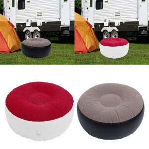 1PC 풍선 플로킹 의자 다목적 경량 공학적 인체 디자인 캠핑을위한 휴대용 여행 라운드