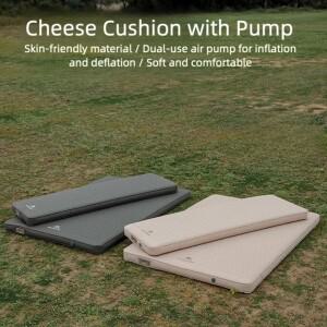 마운틴하이커 야외 캠핑용 에어펌프 에어쿠션 매트리스 자동 팽창식 침대 휴대용 매트 치즈