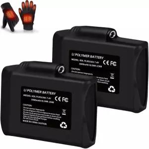 7.4V 5000mAh 리튬 폴리머 충전식 배터리 팩 교체 세트 온열 장갑 라이너 양말 조끼 재킷 핸드 머프 충전기