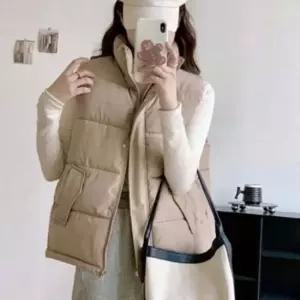 하이넥 여자 경량 패딩 조끼 베스트 여성 겨울 패딩 조끼