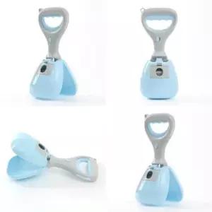 [반려] 배변봉투+배변집게 블루 강아지똥 강아지산책배변봉투