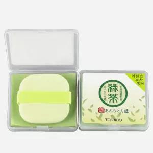 2개 토시도 에센스 녹차 마 기름종이 퍼프형 300매