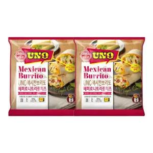 UNO 멕시칸 브리또 페퍼로니트리플치즈 (125g x3) x 2개