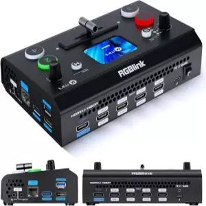 TAO 클라우드를 통해 사용자 지정 가능한 기능을 갖춘 RGBlink Mini V3 비디오 스위처 - 4K HDMI 2.1인치