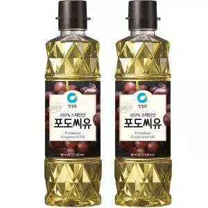 (1+1) 청정원 포도씨유, 900ml, 2개 2Set