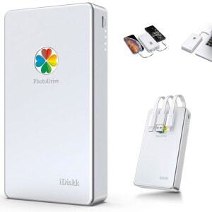 [미국배송] 아이폰호환 아이패드호환 애플호환 PC용 IDISKK MFI 인증 2TB 외장 하드 드라이브 ANDROID 모바일용 사진 저장용 휴대폰 드라이브 | 아이폰호환 17 / 16 15 14 13 12용 비디오 파일(자동 백업)