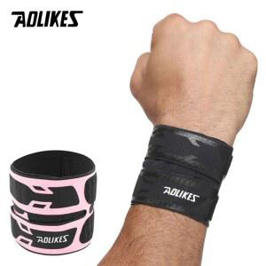 AOLIKES 1PCS 손목 스트랩 역도 운동 받침대 지원 염좌를위한 초박형 압축 건염
