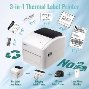 4인치 열선하/라벨 주소 프린터 QR 바코드 25mm~115mm 용지 Xprinter XP-420B 152mm/s DHL Fedex UPS