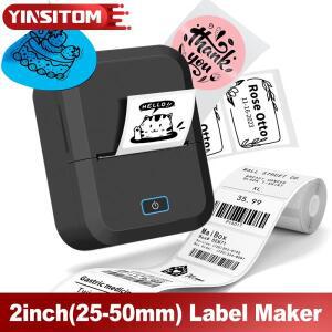 X2 2인치 휴대용 무선 열전사 라벨 프린터 자체 접착 포함 20mm-50mm 바코드 의류용 메이커