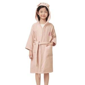 소년 소녀 목욕 가운 후드 소프트 타월 로브 100% 면 파자마 라운지웨어 비치 2-9년