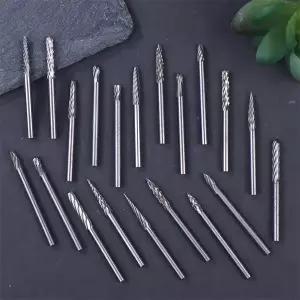 호환 YY1개 텅스텐 카바이드 로터리 파일 하드 합금 로터리 버 드릴 비트 3mm 샹크 조각 커터 금속플라스틱