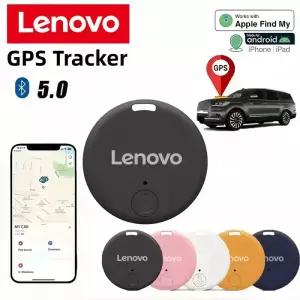 레노버 스마트 미니 GPS 모바일 트래커 블루투스 5.0 원형 분실 방지 알람 태그 파인더 키/지갑용