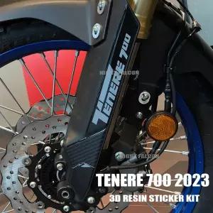 호환   프론트 펜더 스티커 Tenere700 Tenere 700 2023 2024 용 3D 에폭시 수지 스티커