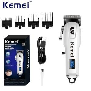 Kemei 남성용 소형 헤어 클리퍼 미니 수염 트리머 전문 커팅 머신 전기 이발기 충전식