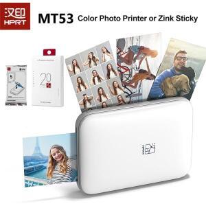 RT MT53 컬러 포토 프린터  휴대용 열전사 사진 제조기 또는 2x3 인치 Zink 스티커 자체 접착 용지