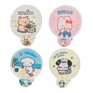 미니부채 접이식 휴대용 4P 세트 여름부채