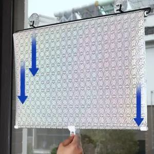 방염 암막 스크린 블랙 65X125 무타공블라인드 유리햇빛가리개 무타공햇빛가리개 화장실블라인드 주방햇빛