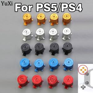 플스호환/플스호환 게임 패드 컨트롤러 용 1Set ABXY 총알 버튼 PlayStation 4 Pro 슬림 부품 알루미늄 아