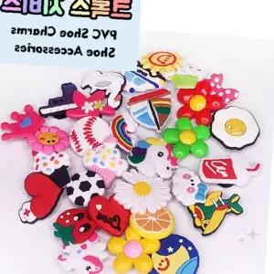 신발 장식 꾸미기 세트 슬리퍼 샌들 호환 악세사리 캐릭터 모양 장식품 아동 성인